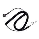 Long Life Light-weight Black 10' Coil Cord with 1/8" snap redirect to product page